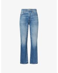 7 For All Mankind - Easy Straight-Leg Cotton Denim Jeans - Lyst