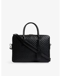 Sandro - Woven Leather Briefcase - Lyst
