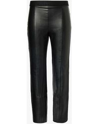 Wolford - Jenna Slim-fit High-rise Faux-leather leggings - Lyst
