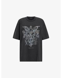 AllSaints - Covenant Graphic-print Organic-cotton T-shirt X - Lyst
