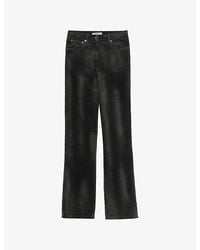 Prada - Straight-Leg Branded-Patch Corduroy Trousers - Lyst