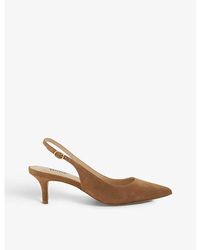 Dune - Celini Pointed-toe Suede Slingback Courts - Lyst