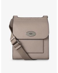 Mulberry - Antony Small Grained-Leather Messenger Bag - Lyst