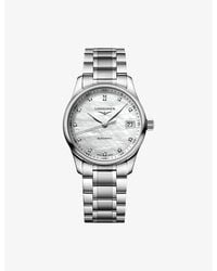 Longines - L2.357.4.87.6 Master Collection Stainless-Steel And 0.055Ct Diamond Automatic Watch - Lyst
