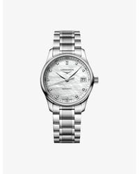 Longines - L2.357.4.87.6 Master Collection Stainless-Steel And 0.055Ct Diamond Automatic Watch - Lyst