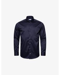 Eton - Cutaway-Collar Single-Cuff Slim-Fit Cotton-Twill Shirt - Lyst