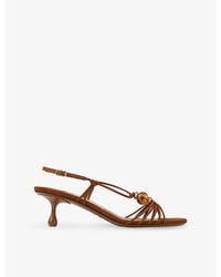 Jimmy Choo - Lova 50 Suede Heeled Sandals - Lyst