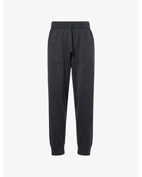 John Smedley - Elasticated-Waist Relaxed-Fit Wool Trousers - Lyst