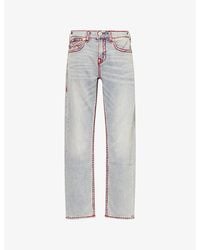 TRUE RELIGION - Bobby Super T Flap Baggy-Fit Denim Jeans - Lyst
