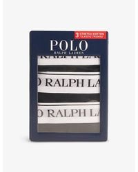 Polo Ralph Lauren - Logo-Waistband Classic-Fit Pack Of Three Stretch-Cotton Trunks - Lyst