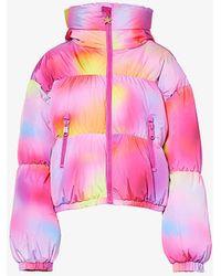 Goldbergh - Lumina Abstract-pattern Recycled-polyester-down Jacket - Lyst