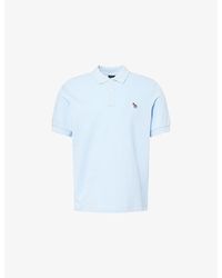 Paul Smith - Zebra-Embroidered Cotton-Pique Polo Shirt - Lyst