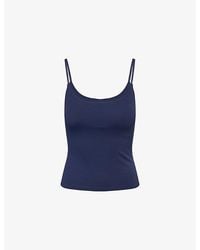 ADANOLA - Skinny Strap Stretch-Jersey Top - Lyst