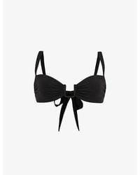 Away That Day - Cannes Stretch-Polyamide Bikini Top - Lyst
