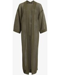 AllSaints - Misha Long-sleeve Relaxed-fit Knitted Kimono - Lyst