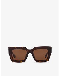 Bottega Veneta - 6j000394 Bv1212s Rectangle-frame Acetate Sunglasses - Lyst