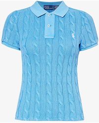 Polo Ralph Lauren - Brand-embroidered Slim-fit Knitted Polo Shirt - Lyst