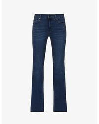 7 For All Mankind - Bair Bootcut-Leg Mid-Rise Stretch-Denim Jeans - Lyst