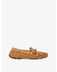 Jimmy Choo - Manon F Reverse Suede Loafers - Lyst