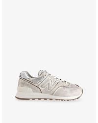 New Balance - 574 Suede Trainers - Lyst