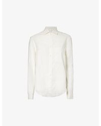 With Nothing Underneath - Classic Regular-fit Cotton And Cashmere-blend Shirt - Lyst