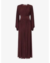 Zimmermann - Luna Draped Jersey Maxi Dress - Lyst