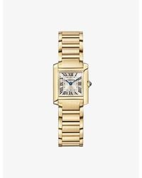Cartier - Crwgta0114 Tank Française Small 18Ct- Quartz Watch - Lyst