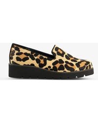 dune leopard print trainers