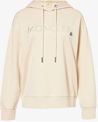 Moncler - Logo-embroidered Regular-fit Cotton-jersey Hoody - Lyst