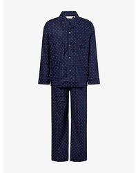 Derek Rose - Nelson Classic-Fit Cotton Pyjama Set - Lyst