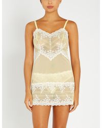 Wacoal Embrace Lace Chemise Nightdress Nightwear 814191 Lemon//Ivory