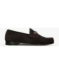 Tom Ford - York Chain-embellished Suede Loafers - Lyst
