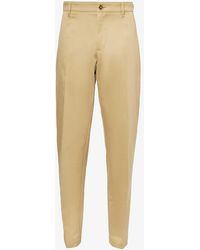 Versace - Informal Tapered-leg Regular-fit Cotton Trousers - Lyst