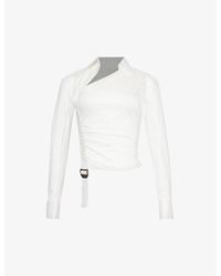 Dion Lee - Safety Slider Asymmetric Cotton-blend Shirt - Lyst