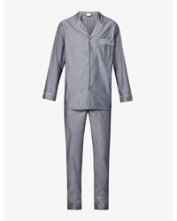 Zimmerli of Switzerland - Long-sleeved Relaxed-fit Cotton Pyjama Set Xx - Lyst