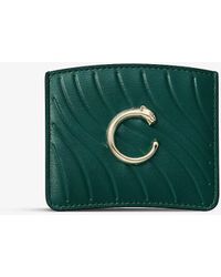 Cartier - Panthère De Quilted Leather Card Holder - Lyst
