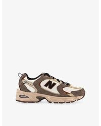 New Balance - Mr530 Suede And Mesh Low-Top Trainers - Lyst