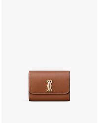 Cartier - C De Mini Leather Wallet - Lyst