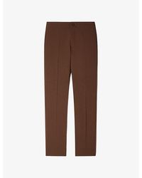 Sandro - High-Rise Stretch-Jersey Trousers - Lyst