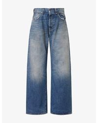 Acne Studios - 2021F Mid-Rise Wide-Leg Denim Jeans - Lyst