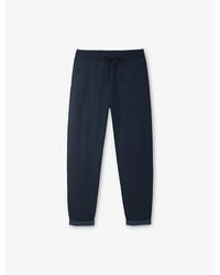 The White Company - Relaxed Tapered-Leg High-Rise Stretch-Woven Jogging Bottoms - Lyst