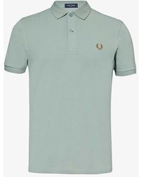 Fred Perry - Logo-embroidered Cotton-piqué Polo Shirt - Lyst