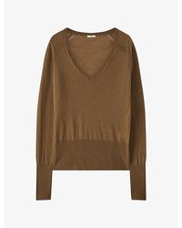 JOSEPH - Cetus V-Neck Cashmere Top - Lyst