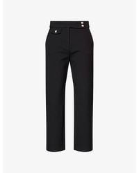 Veronica Beard - Renzo Tapered Woven Trousers - Lyst