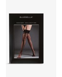 Bluebella - Plain Semi-sheer Stretch-woven Stocking - Lyst