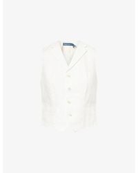Polo Ralph Lauren - Pauline Asymmetric-Hem Linen Vest - Lyst
