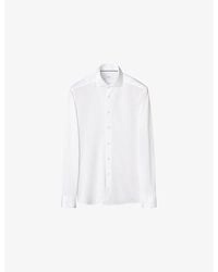 Eton - Filo Di Scozia Contemporary-Fit Cotton-Knit Shirt - Lyst