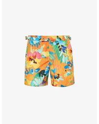 Polo Ralph Lauren - Monaco Floral-print Recycled Polyester-blend Swim Shorts - Lyst