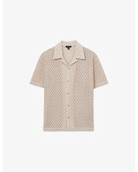 Reiss - Sterling Crocheted Cotton-Blend Shirt - Lyst