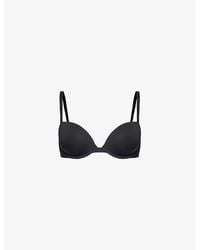 Calvin Klein - Attraction Push-Up Stretch-Woven Plunge Bra - Lyst